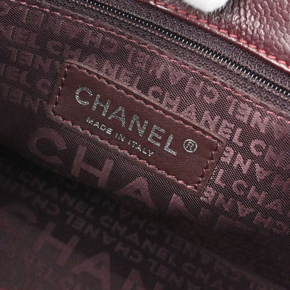 Chanel 2005-2006 Bordeaux Calfskin Mademoiselle Lock Handbag