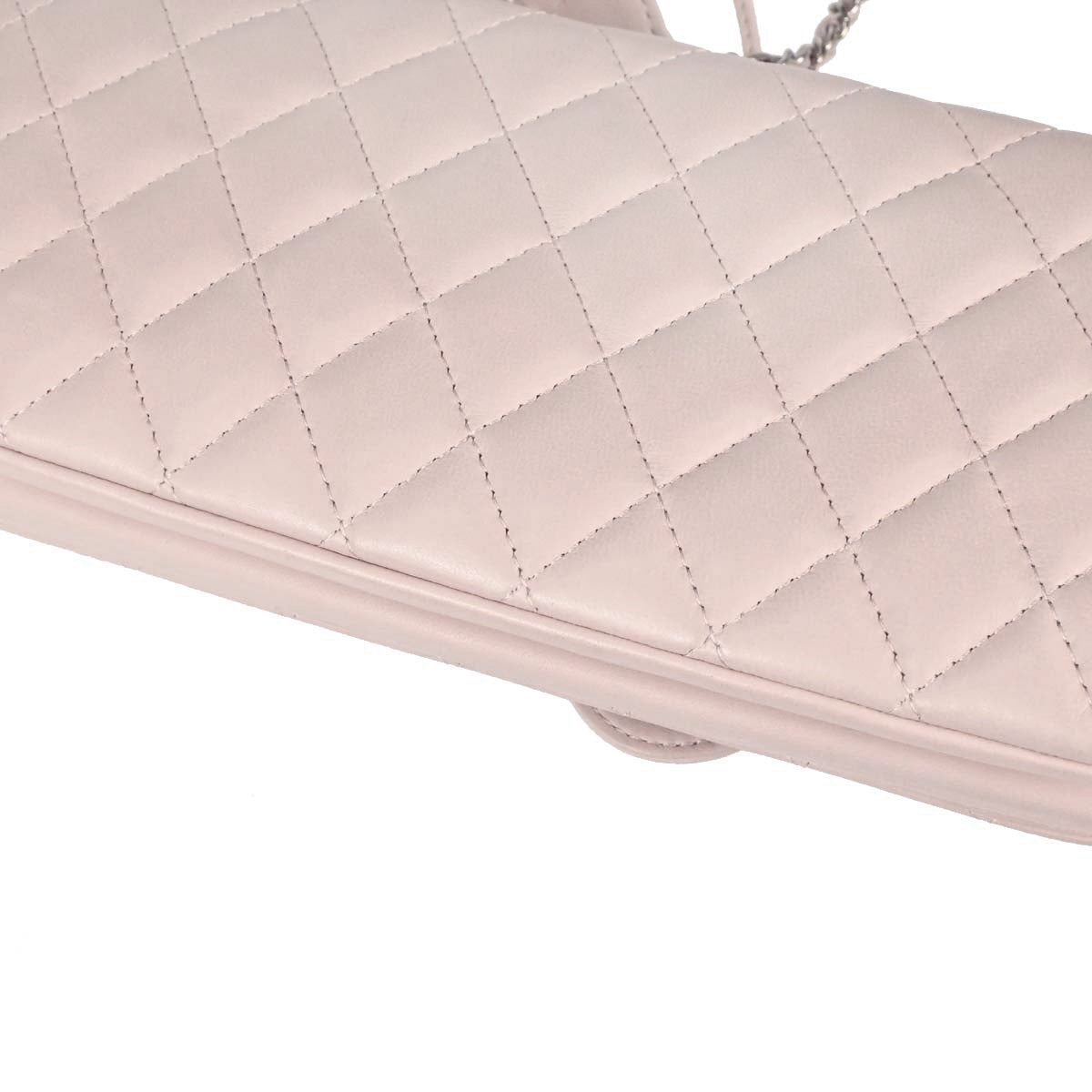 Chanel 2008-2009 Light Pink Lambskin Butterfly Shoulder Bag