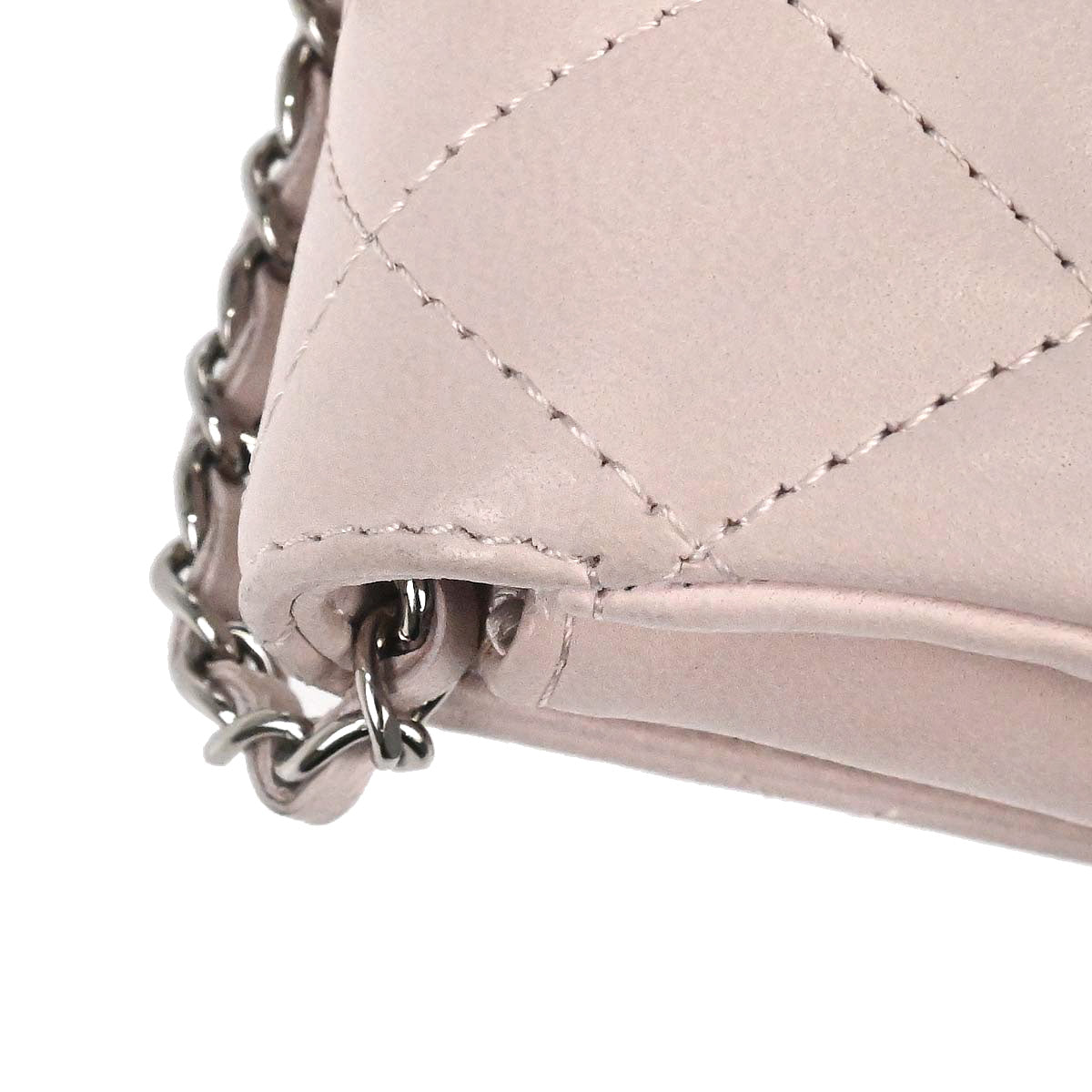 Chanel 2008-2009 Light Pink Lambskin Butterfly Shoulder Bag