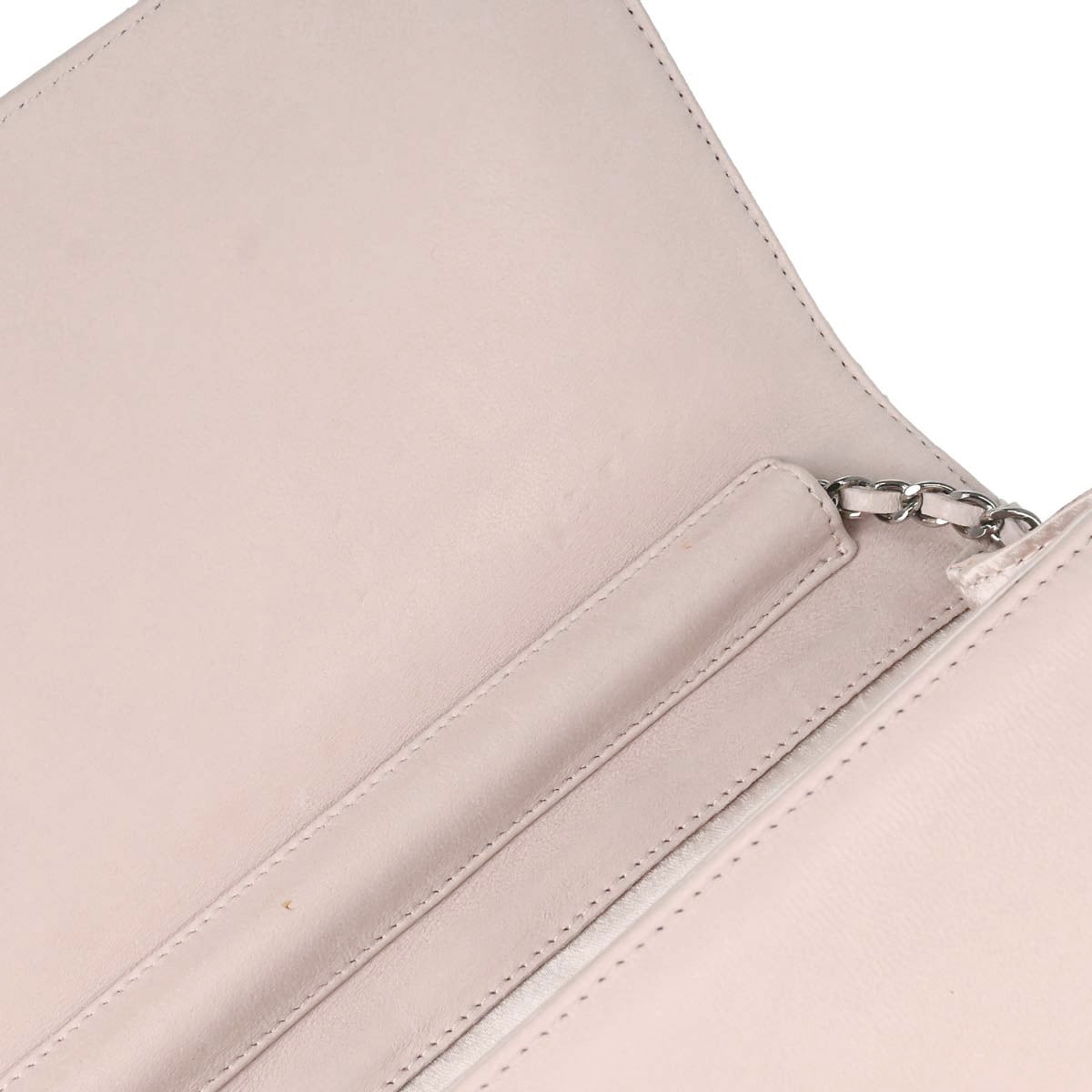 Chanel 2008-2009 Light Pink Lambskin Butterfly Shoulder Bag