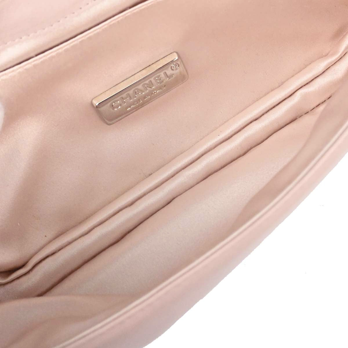 Chanel 2008-2009 Light Pink Lambskin Butterfly Shoulder Bag