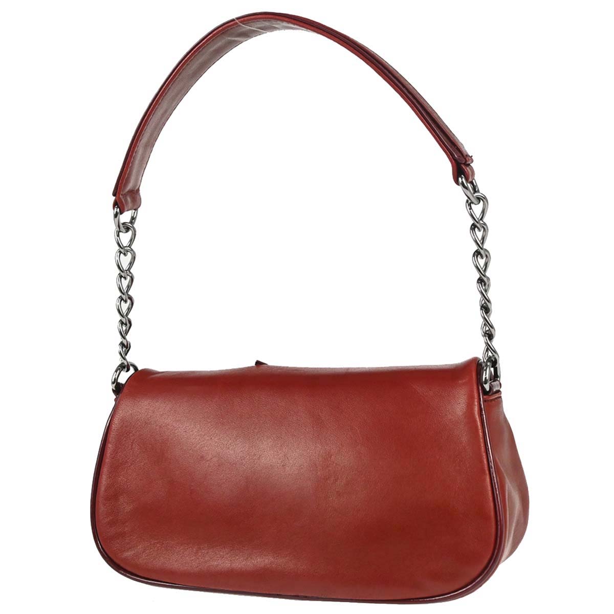 Chanel 2005-2006 Red Lambskin Choco Bar Camellia No.5 CC Handbag