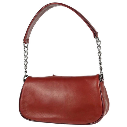 Chanel 2005-2006 Red Lambskin Choco Bar Camellia No.5 CC Handbag