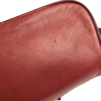 Chanel 2005-2006 Red Lambskin Choco Bar Camellia No.5 CC Handbag