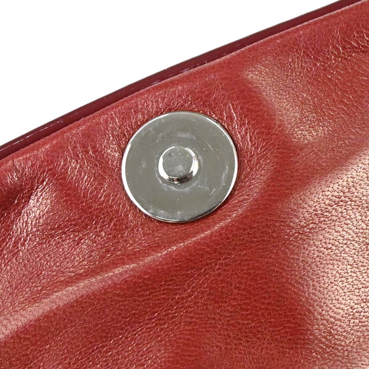 Chanel 2005-2006 Red Lambskin Choco Bar Camellia No.5 CC Handbag