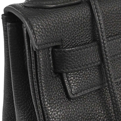 Hermes Black Togo Kelly 28 Retourne 2way Shoulder Handbag