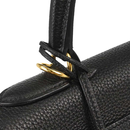 Hermes Black Togo Kelly 28 Retourne 2way Shoulder Handbag