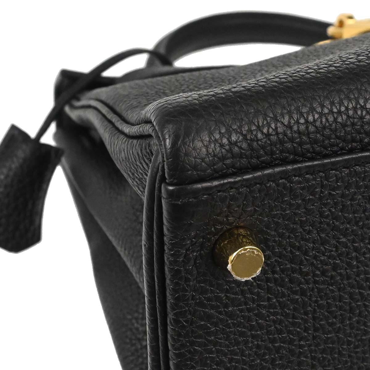Hermes Black Togo Kelly 28 Retourne 2way Shoulder Handbag