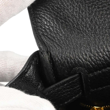 Hermes Black Togo Kelly 28 Retourne 2way Shoulder Handbag