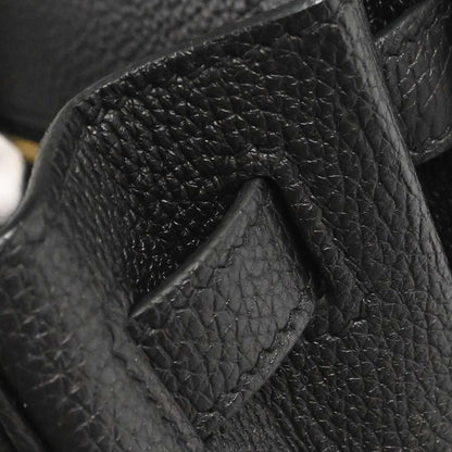 Hermes Black Togo Kelly 28 Retourne 2way Shoulder Handbag