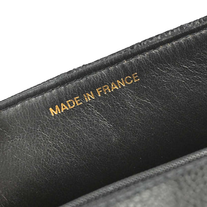 Chanel 1991-1994 Black Caviar Skin Small Diana Shoulder Bag