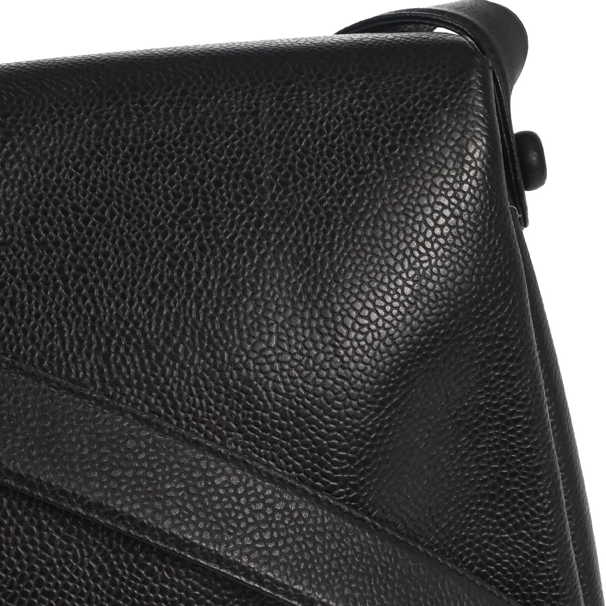 Chanel 1997-1999 Black Caviar Skin Shoulder Bag