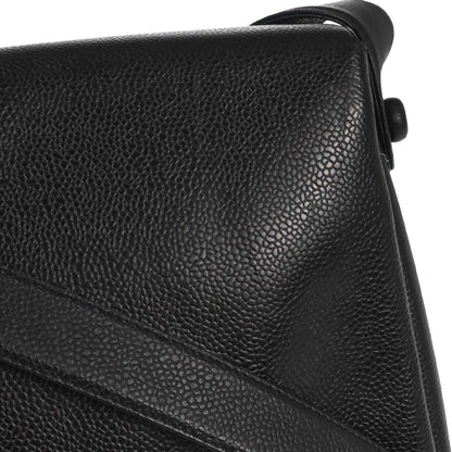 Chanel 1997-1999 Black Caviar Skin Shoulder Bag