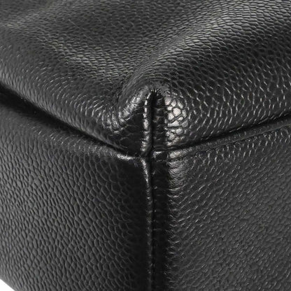Chanel 1997-1999 Black Caviar Skin Shoulder Bag