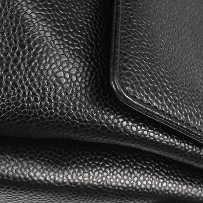 Chanel 1997-1999 Black Caviar Skin Shoulder Bag