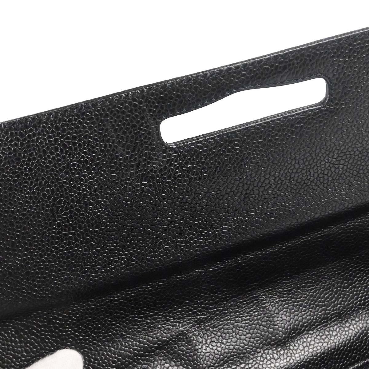 Chanel 1997-1999 Black Caviar Skin Shoulder Bag