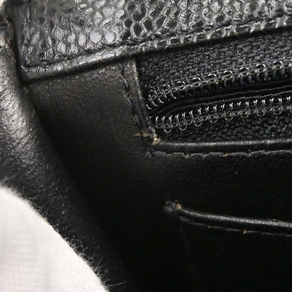Chanel 1997-1999 Black Caviar Skin Mademoiselle Lock Handbag