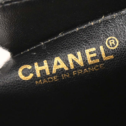 Chanel 1997-1999 Black Caviar Skin Mademoiselle Lock Handbag
