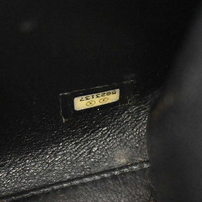 Chanel 1997-1999 Black Caviar Skin Mademoiselle Lock Handbag