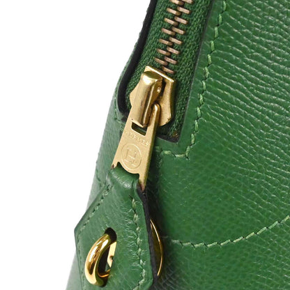 Hermes Green Courchevel Bolide 35 2way Shoulder Handbag