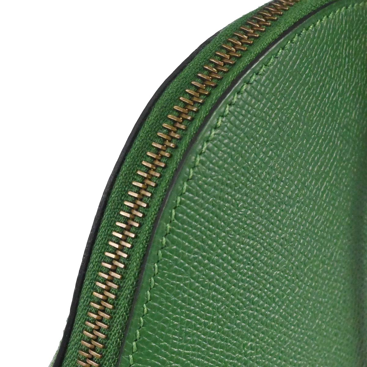 Hermes Green Courchevel Bolide 35 2way Shoulder Handbag