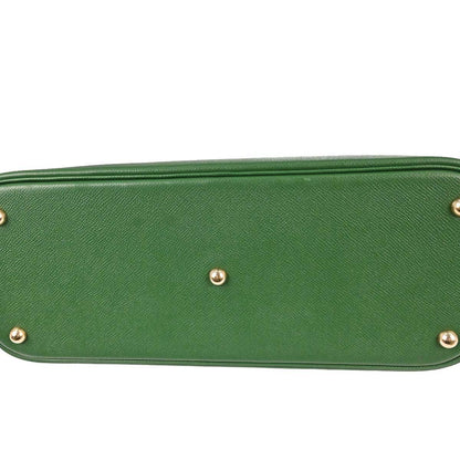 Hermes Green Courchevel Bolide 35 2way Shoulder Handbag