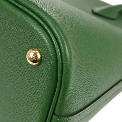 Hermes Green Courchevel Bolide 35 2way Shoulder Handbag