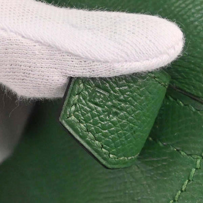 Hermes Green Courchevel Bolide 35 2way Shoulder Handbag