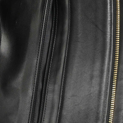 Chanel 1991-1994 Black Lambskin Bicolore Supermodel Shoulder Bag