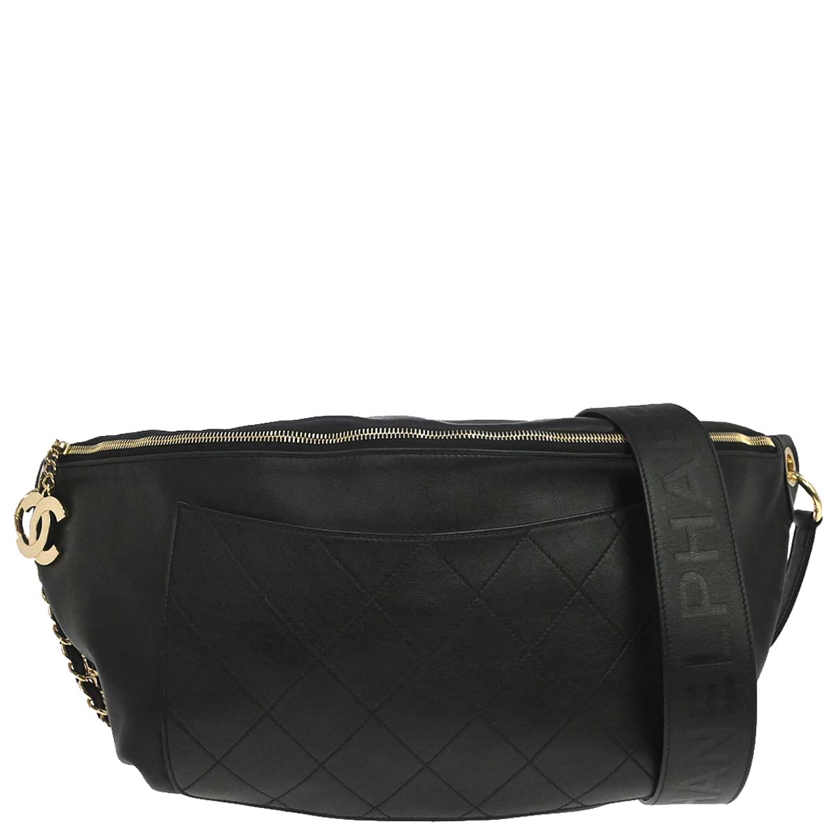 Chanel x Pharrell Williams Black Calfskin 2way Waist Bag