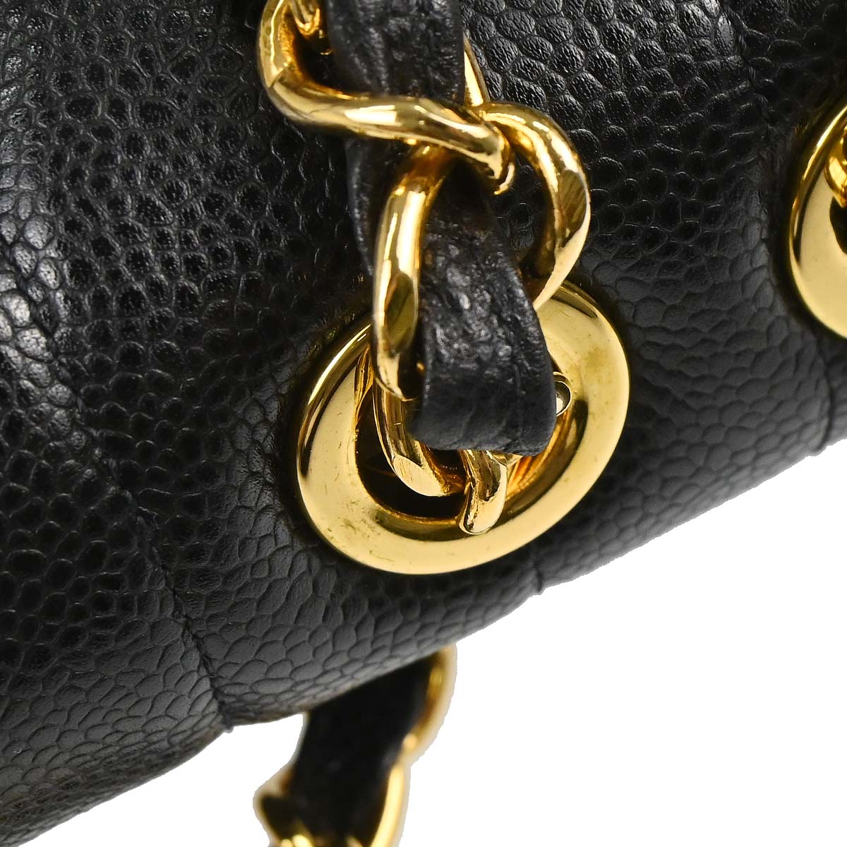 Chanel 1994-1996 Black Calfskin Jumbo Mademoiselle Classic Flap Bag
