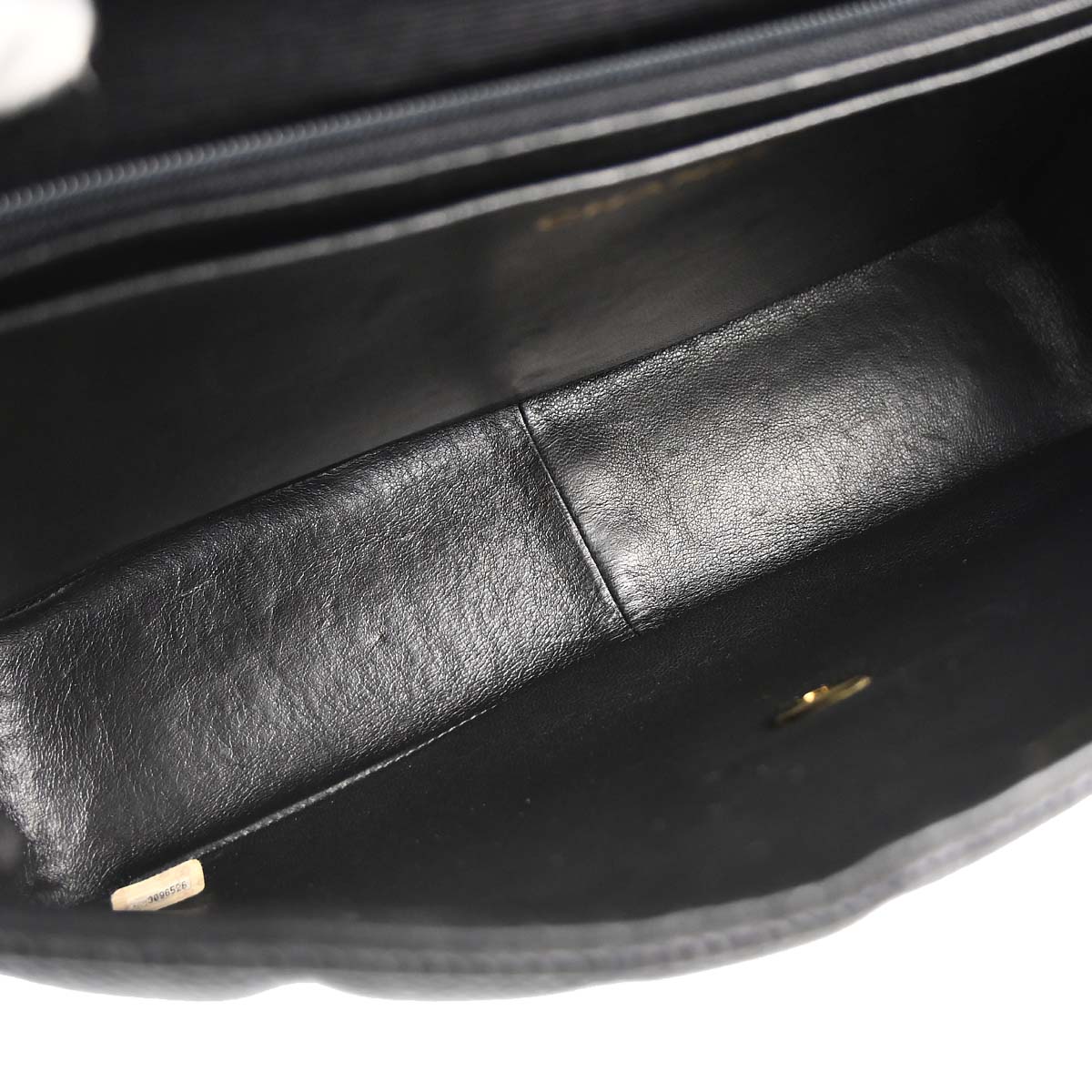 Chanel 1994-1996 Black Calfskin Jumbo Mademoiselle Classic Flap Bag