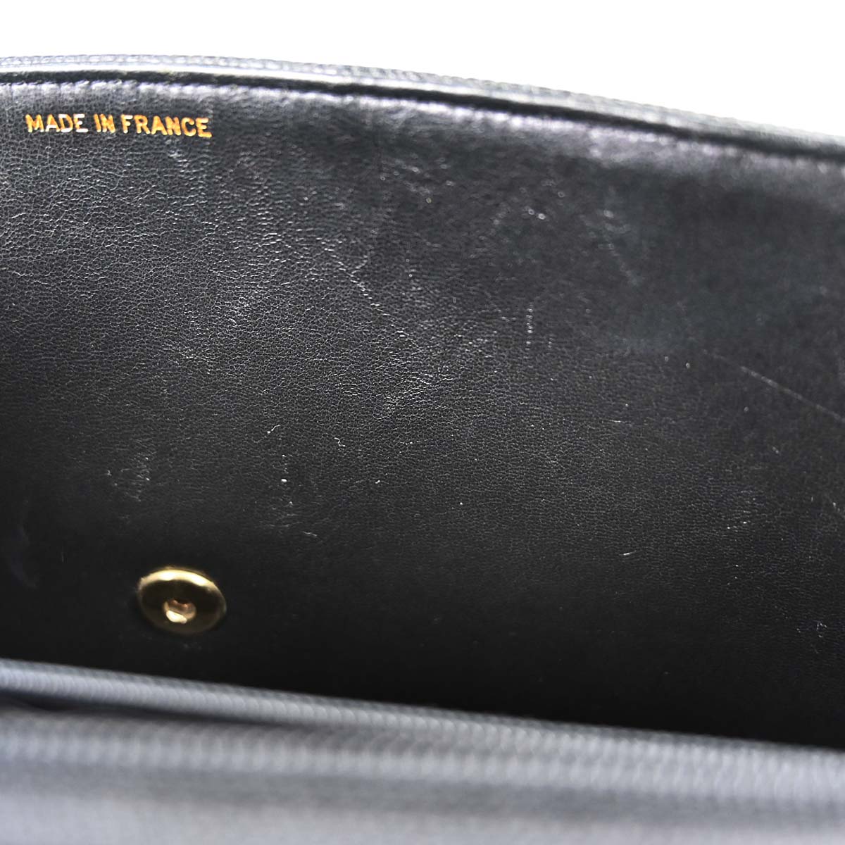 Chanel 1994-1996 Black Calfskin Jumbo Mademoiselle Classic Flap Bag