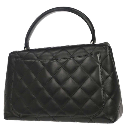 Chanel 2006-2008 Black Lambskin Top Handle Handbag