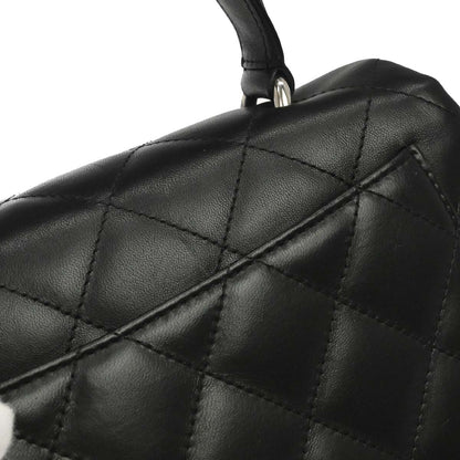 Chanel 2006-2008 Black Lambskin Top Handle Handbag