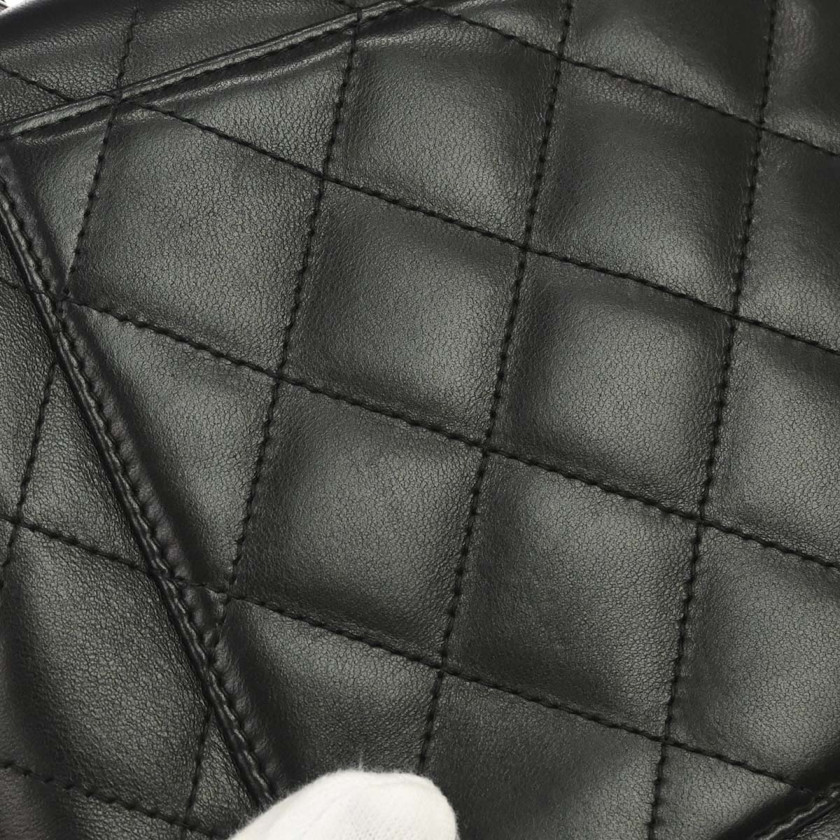 Chanel 2006-2008 Black Lambskin Top Handle Handbag