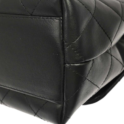 Chanel 2006-2008 Black Lambskin Top Handle Handbag