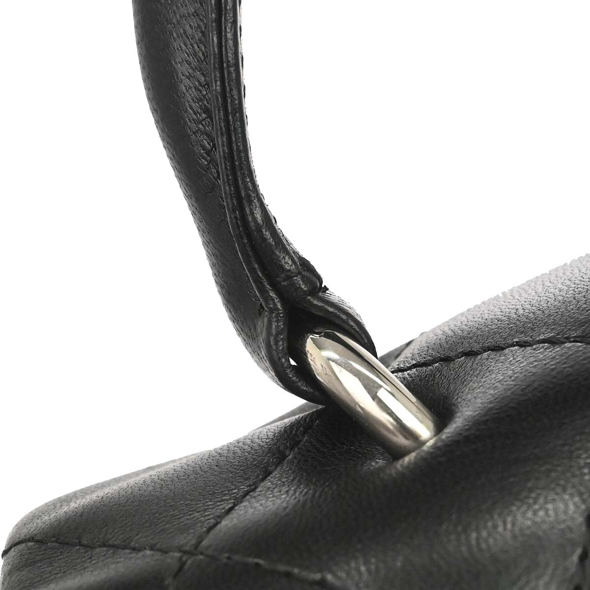 Chanel 2006-2008 Black Lambskin Top Handle Handbag