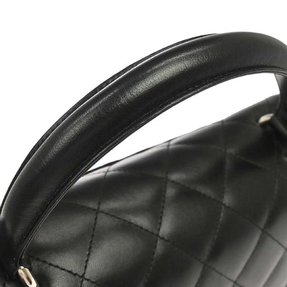 Chanel 2006-2008 Black Lambskin Top Handle Handbag