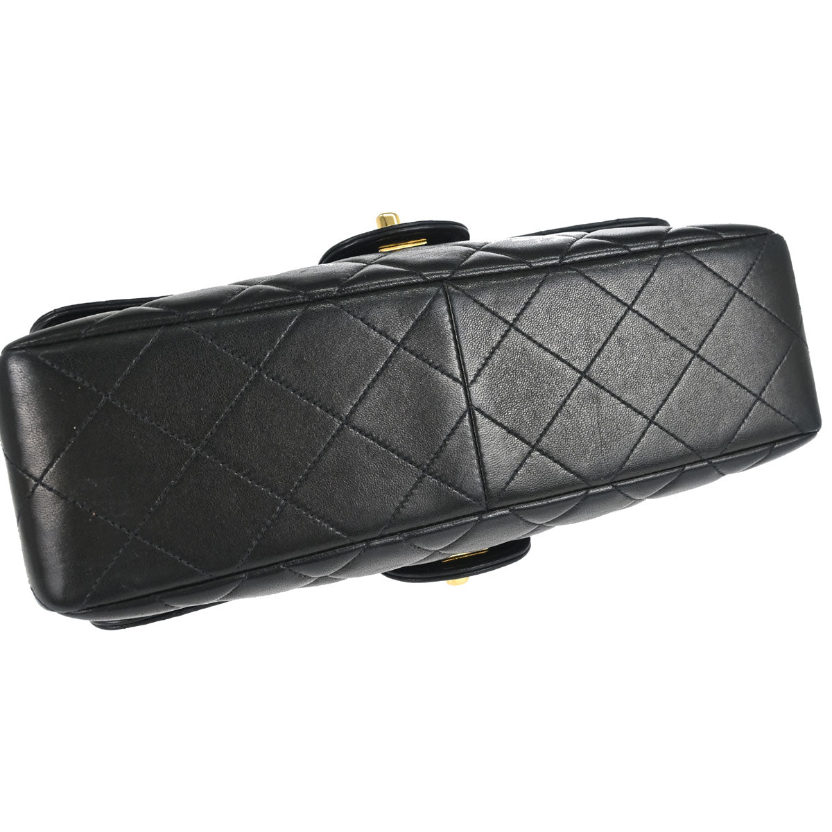 Chanel 1996-1997 Black Lambskin Double Sided Classic Flap Handbag
