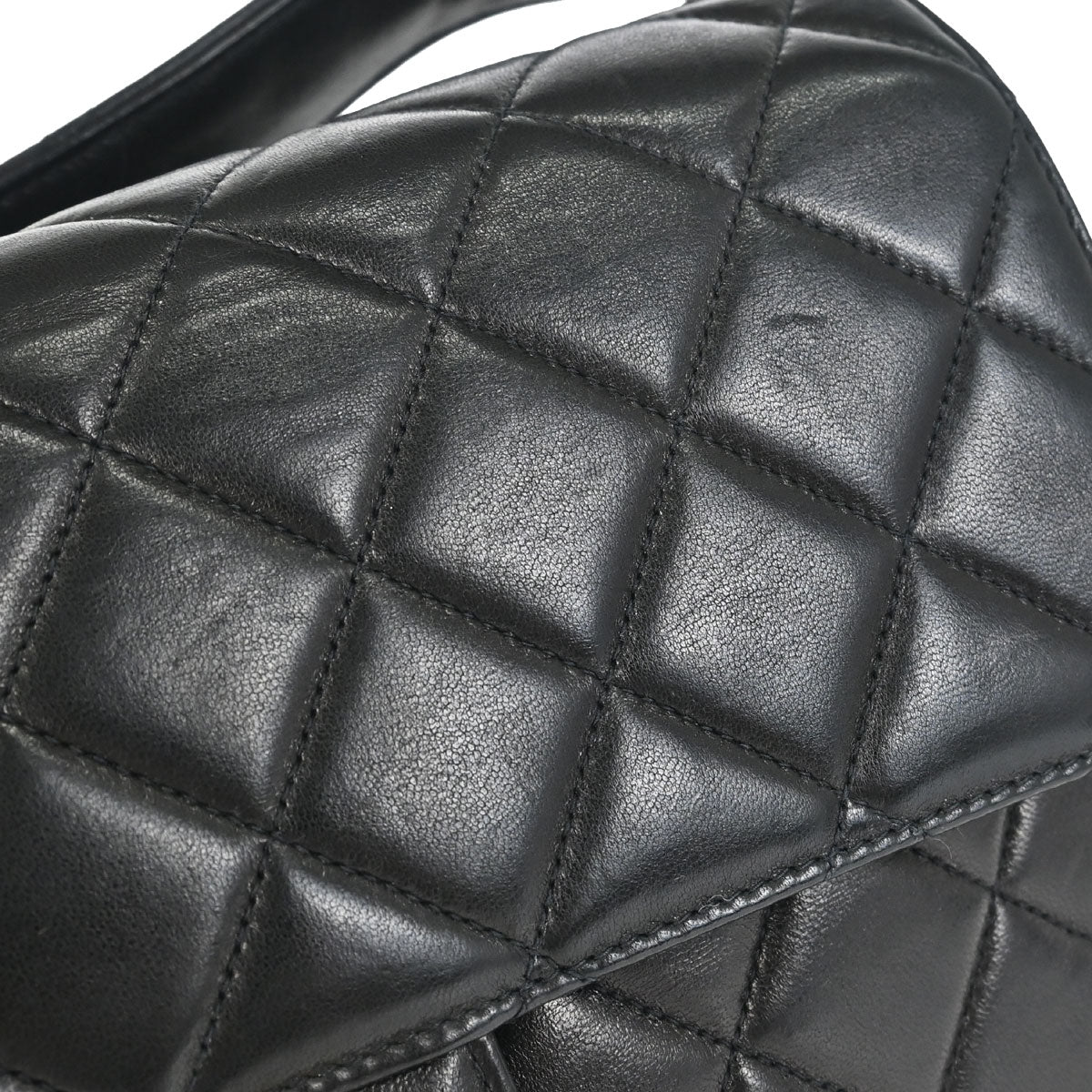 Chanel 1996-1997 Black Lambskin Double Sided Classic Flap Handbag