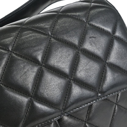Chanel 1996-1997 Black Lambskin Double Sided Classic Flap Handbag