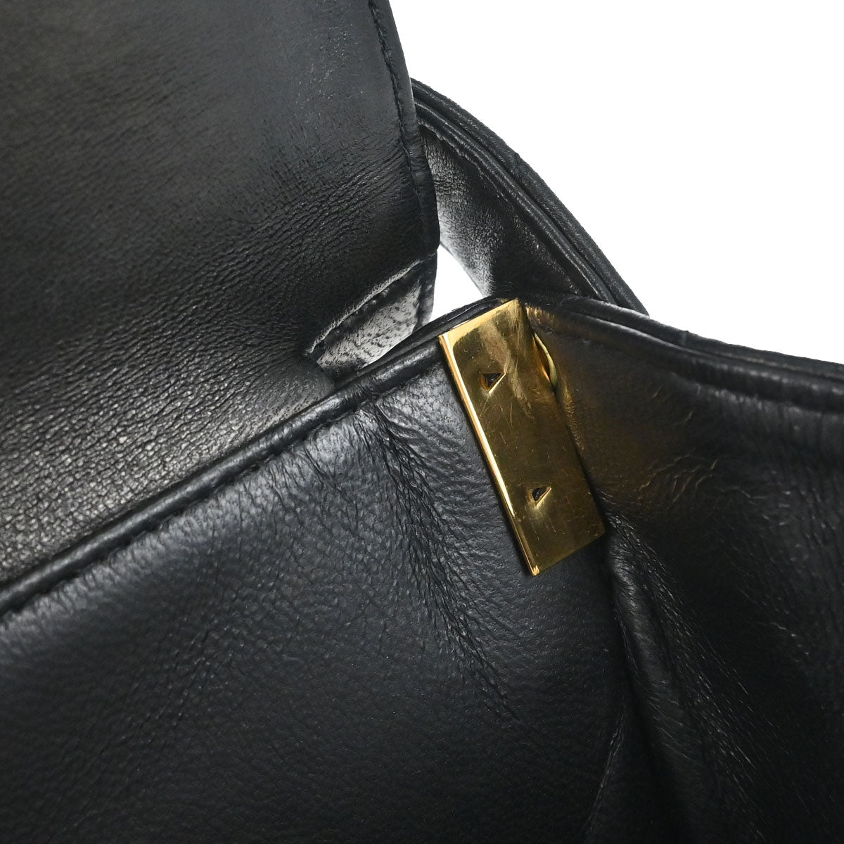 Chanel 1996-1997 Black Lambskin Double Sided Classic Flap Handbag