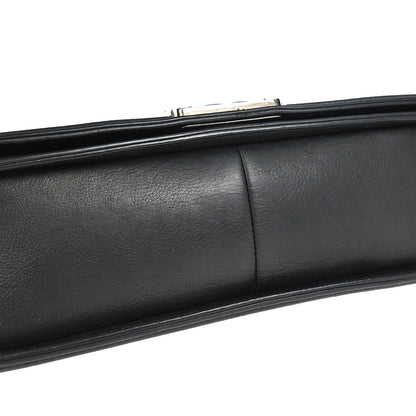 Boy Chanel 2012-2013 Black Lambskin Medium Shoulder Bag