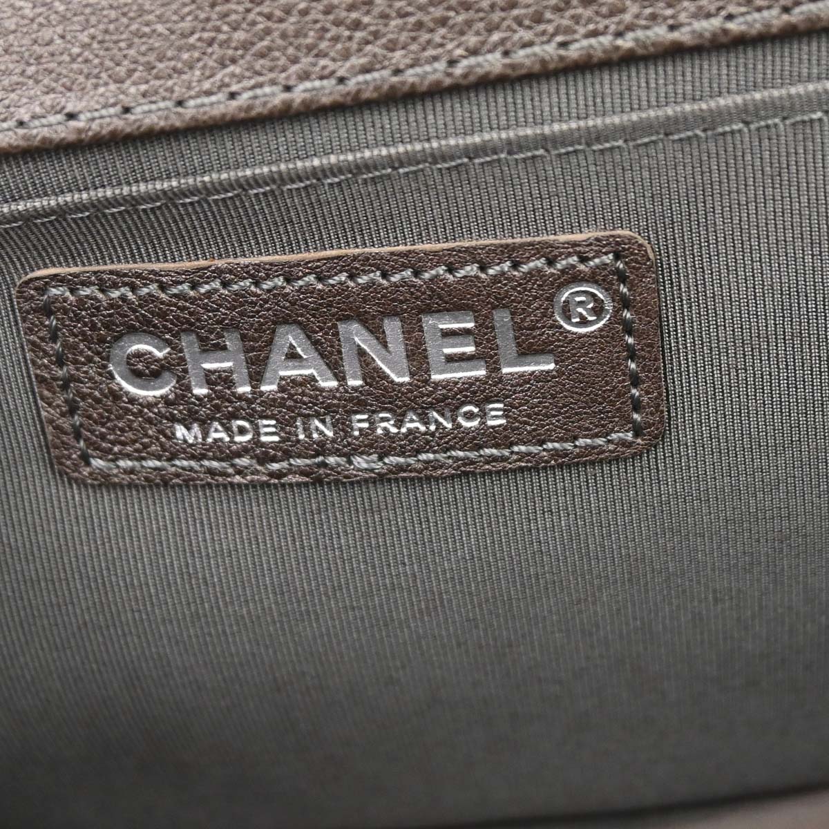 Boy Chanel 2013-2014 Brown Calfskin Medium Chain Shoulder Bag