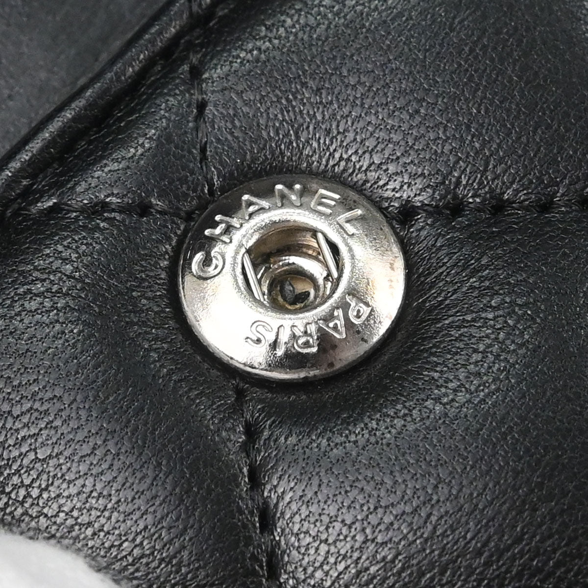 Chanel 2006-2008 Black Lambskin Medium Classic Double Flap Shoulder Bag