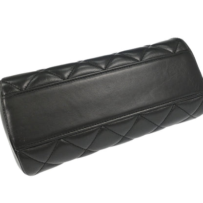 Chanel Black Lambskin Top Handle Handbag