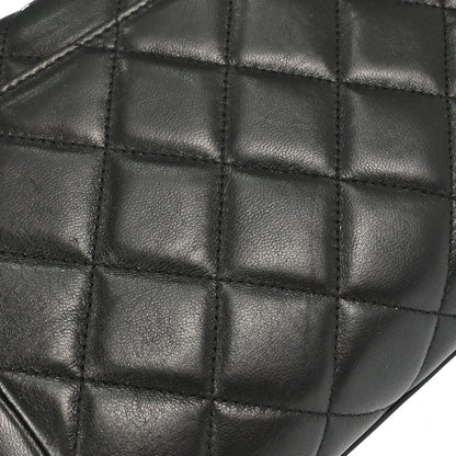 Chanel Black Lambskin Top Handle Handbag