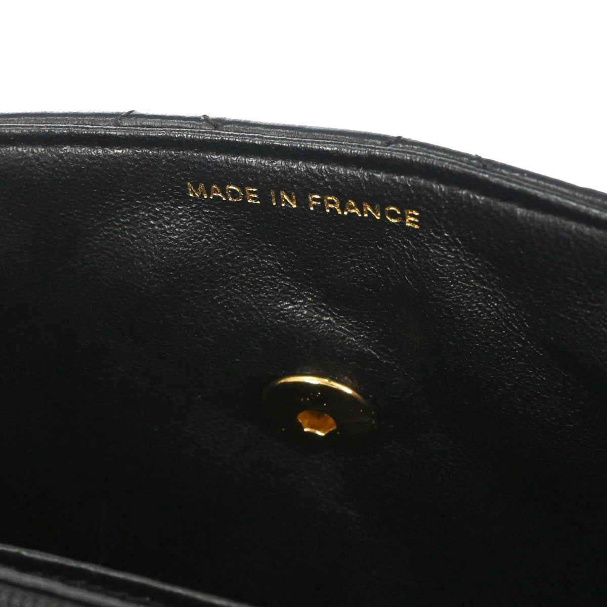 Chanel Black Lambskin Top Handle Handbag