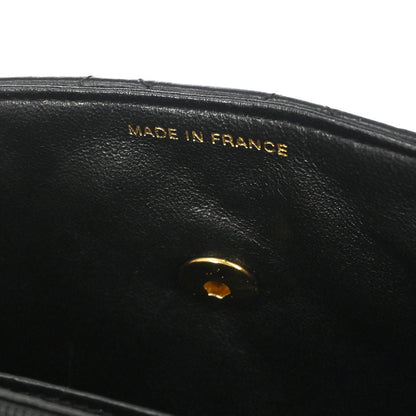 Chanel Black Lambskin Top Handle Handbag